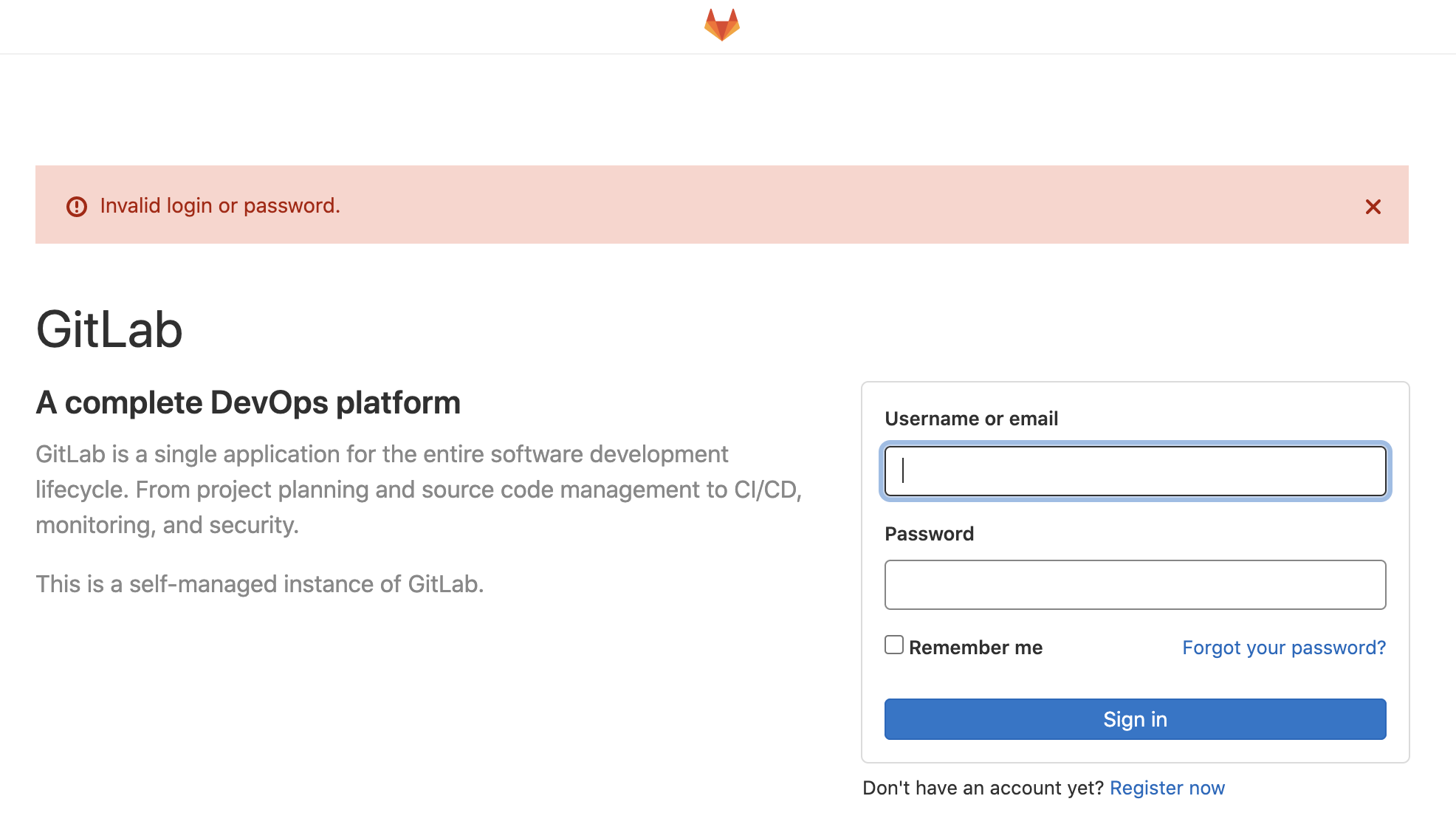 群晖gitlab登录失败